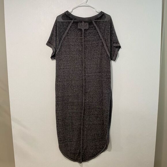 We The Free by Free People Black T-Shirt Midi Dress | Size XS | Slouchy Soft Lou - Picture 2 of 7